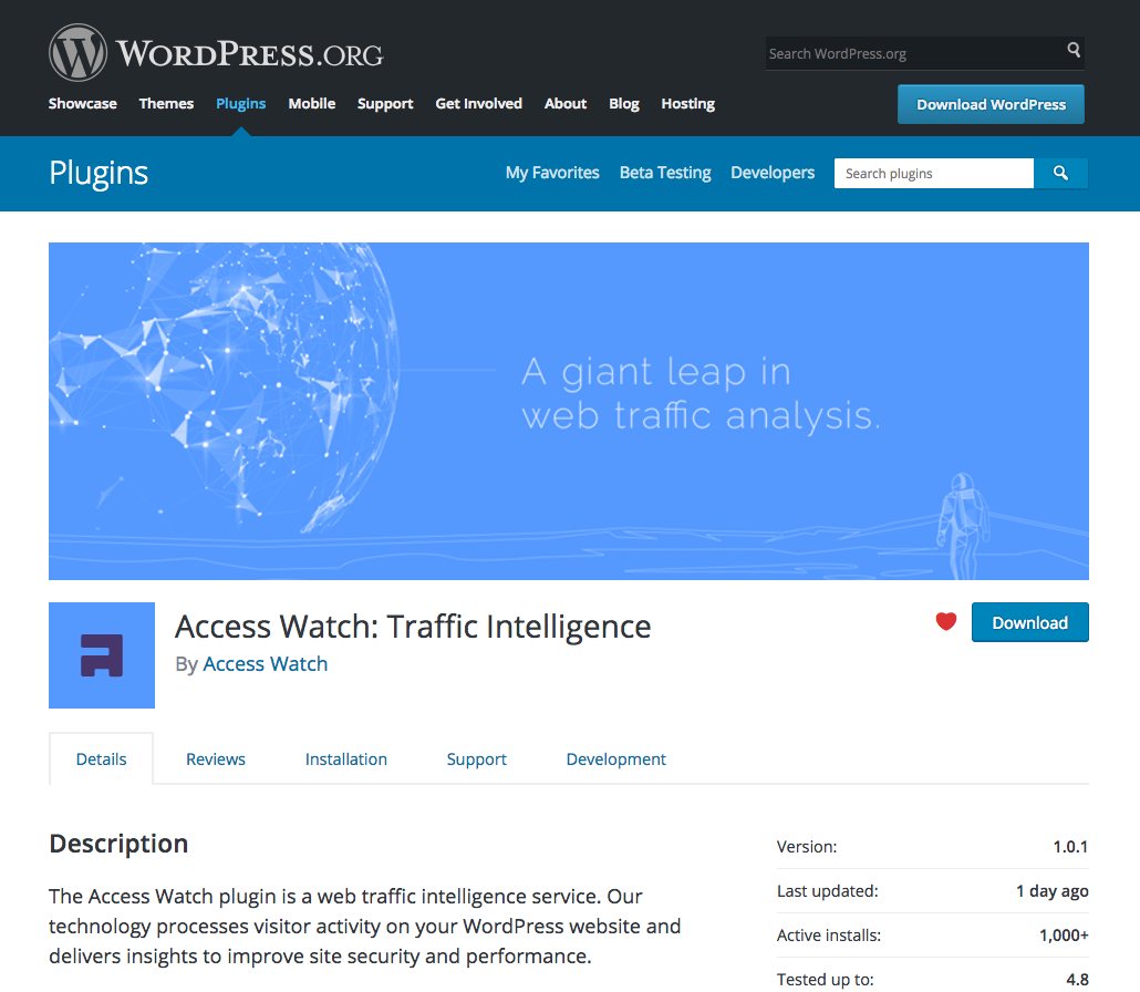 Access Watch on WordPress plugin directory